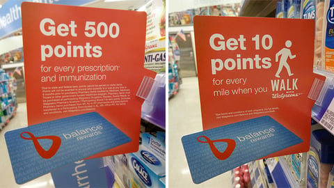 Walgreens Balance Rewards Shelf Talkers