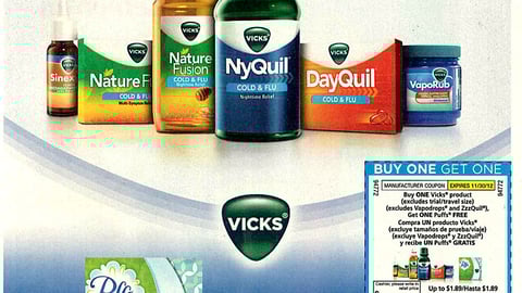 Vicks 'Stock Up. Save Big' FSI