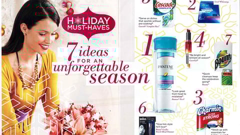 P&G 'Holiday Must-Haves' FSI