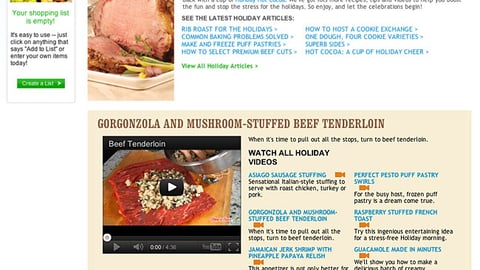 Shop 'n Save 'My Holiday' Landing Page