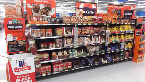 Walmart Halloween 'Bake Center' Gondola