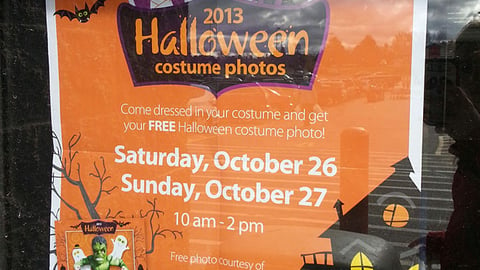 Walmart Fujifilm 'Halloween Costume Photos' Window Poster