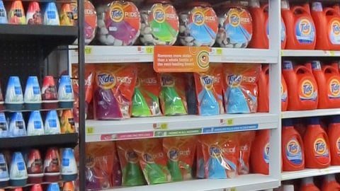 Walmart Tide Pods In-Line Display