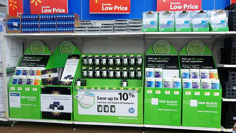 Walmart 'Tax Time' In-Line Merchandising