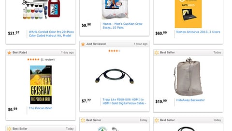 Walmart.com 'Trending Now' Page