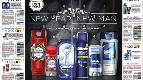 Gillette Old Spice 'New Year, New Man' FSI