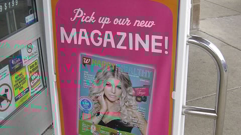 Walgreens 'Magazine' A-Board