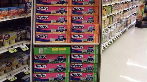 Hefty Slider Bags Floorstand