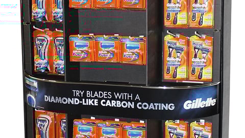 Gillette Fusion Walmart 'Man of Steel' Endcap