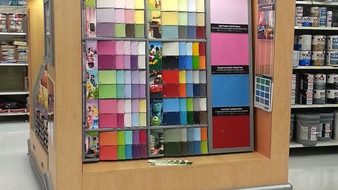 Walmart Disney Paint Endcap