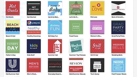 Target Cartwheel 'Collections' Page