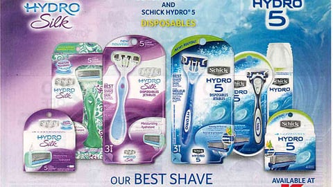 Schick Hydro Kmart FSI