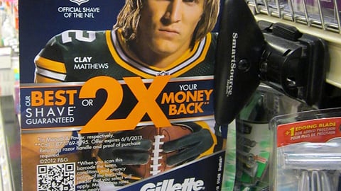 Gillette 'Best Shave' Shelf Talker