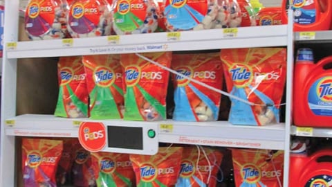 Tide Pods Shelf Display