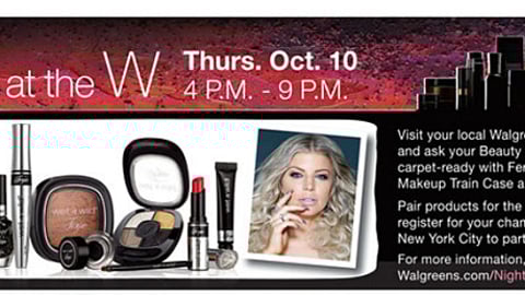 Walgreens Wet n Wild Fergie 'Night at the W' Feature