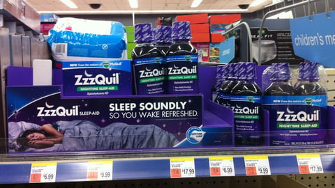 ZzzQuil 'Snoring' Shelf Trays