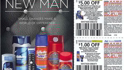 P&G 'New Year, New Man' FSI