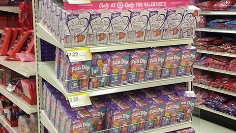 Target Wonka Valentine's Day Endcap