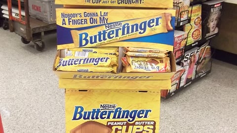 Butterfinger Peanut Butter Cups Floorstand