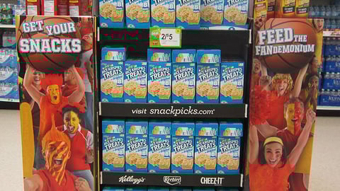 Kellogg 'Fandemonium' March Madness Floorstands