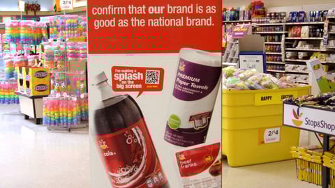 Stop & Shop 'Make Our Brand Your Brand' Standee