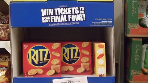 Nabisco 'Snack Bracket' Floorstand 