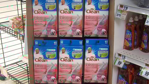 Mr. Clean Bliss Gloves Shipper