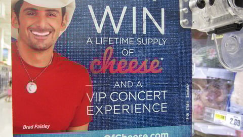 Kraft Brad Paisley 'VIP Concert' Sweeps Shelf Talker