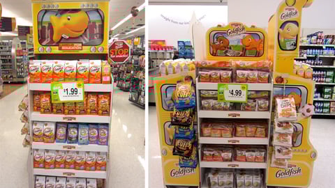 Pepperidge Farm Goldfish 'Labels for Education' Floorstands