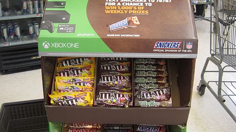 Snickers Xbox One Sweeps Floorstand