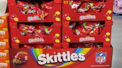 Skittles Sam's Club 'Make Game Day Awesomer' Pallet Display