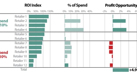 Chart #5: ROI Variation by Retailer