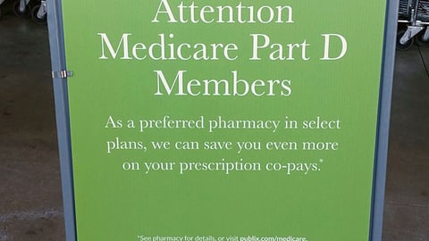 Publix 'Medicare Part D' Stanchion