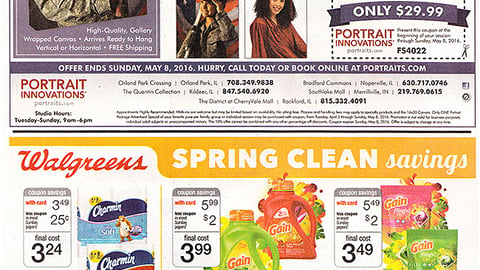 P&G Walgreens 'Spring Clean Savings' FSI