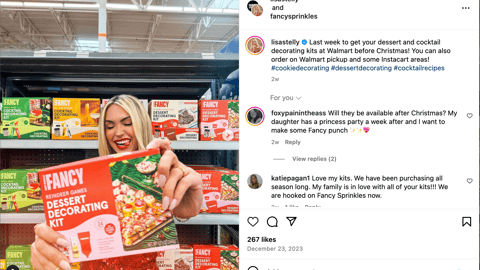 Fancy Sprinkles Walmart 'Last Week' Instagram Update