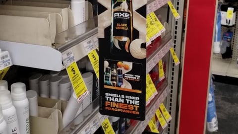 Axe shelf talker