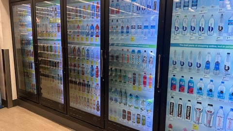 walgreens coolerx digital retail media cooler doors