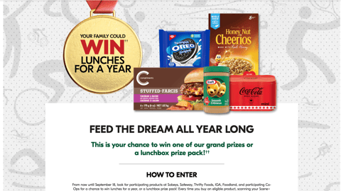 Sobeys 'Feed the Dream' Landing Page