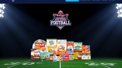 Kroger 'Proud Partner of College Football' Web Page