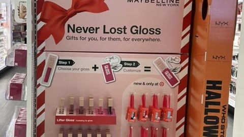 Maybelline New York Target 'Never Lost Gloss' Endcap