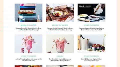 Plated 'Giveaway' Web Page