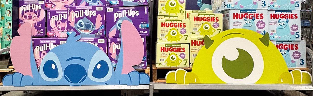 Kimberly-Clark Disney program, exclusive to Walmart