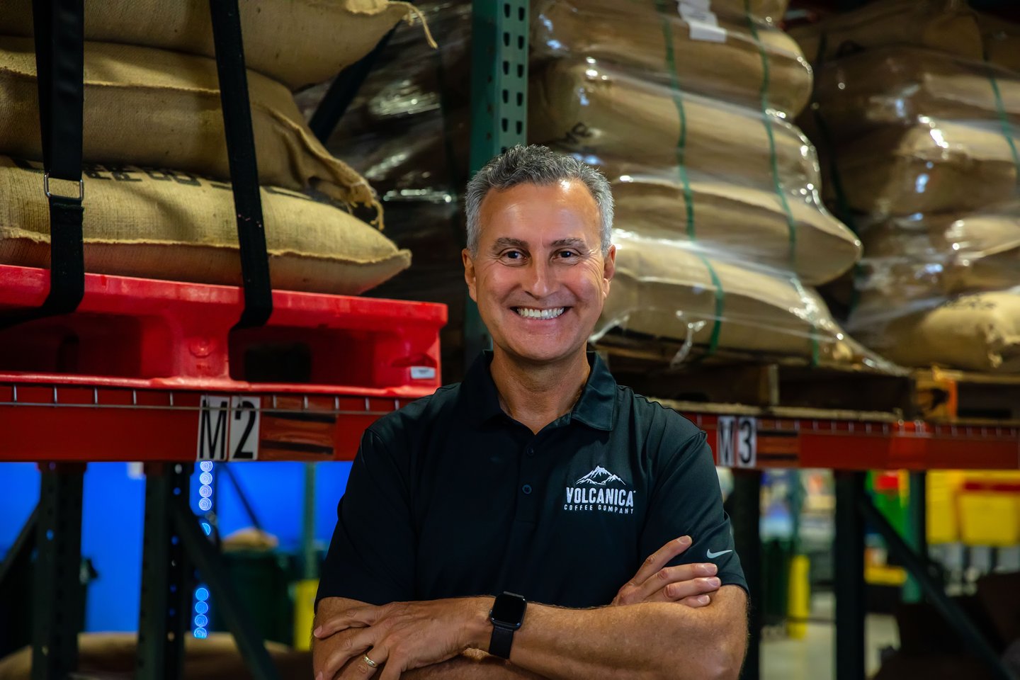 a man smiling for the camera