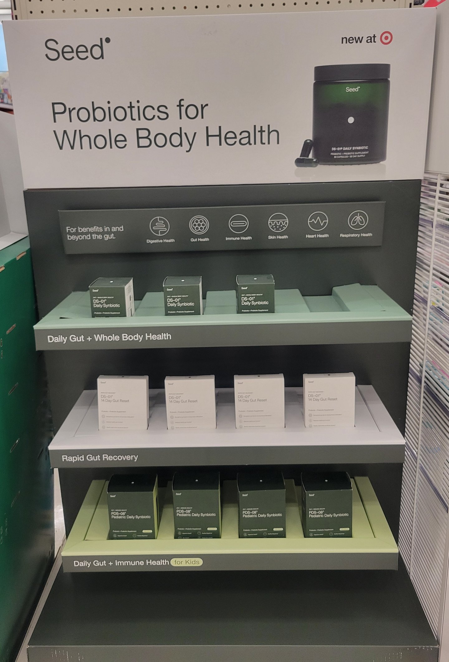 Target Seed 'Probiotics for Whole Body Health' Endcap