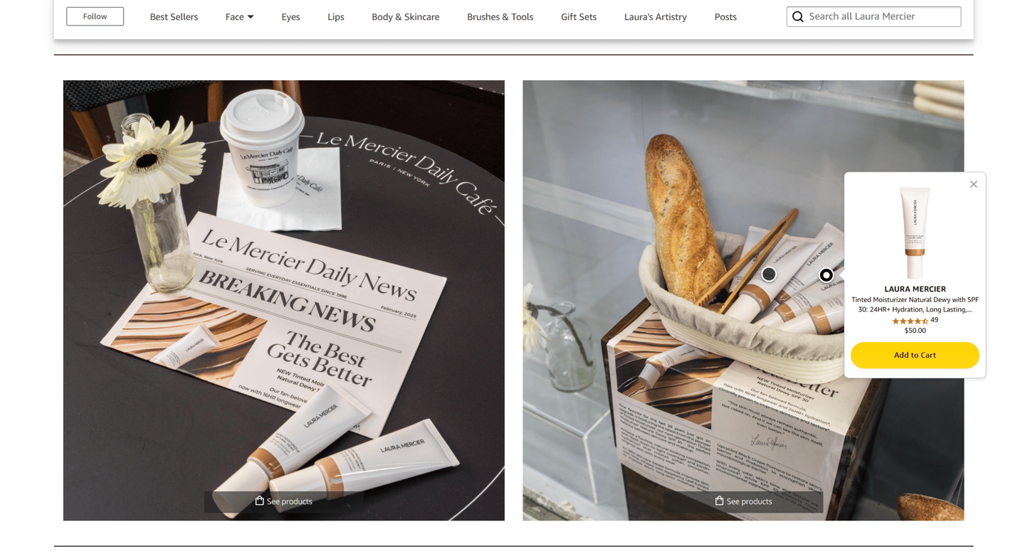 amazon laura mercier page