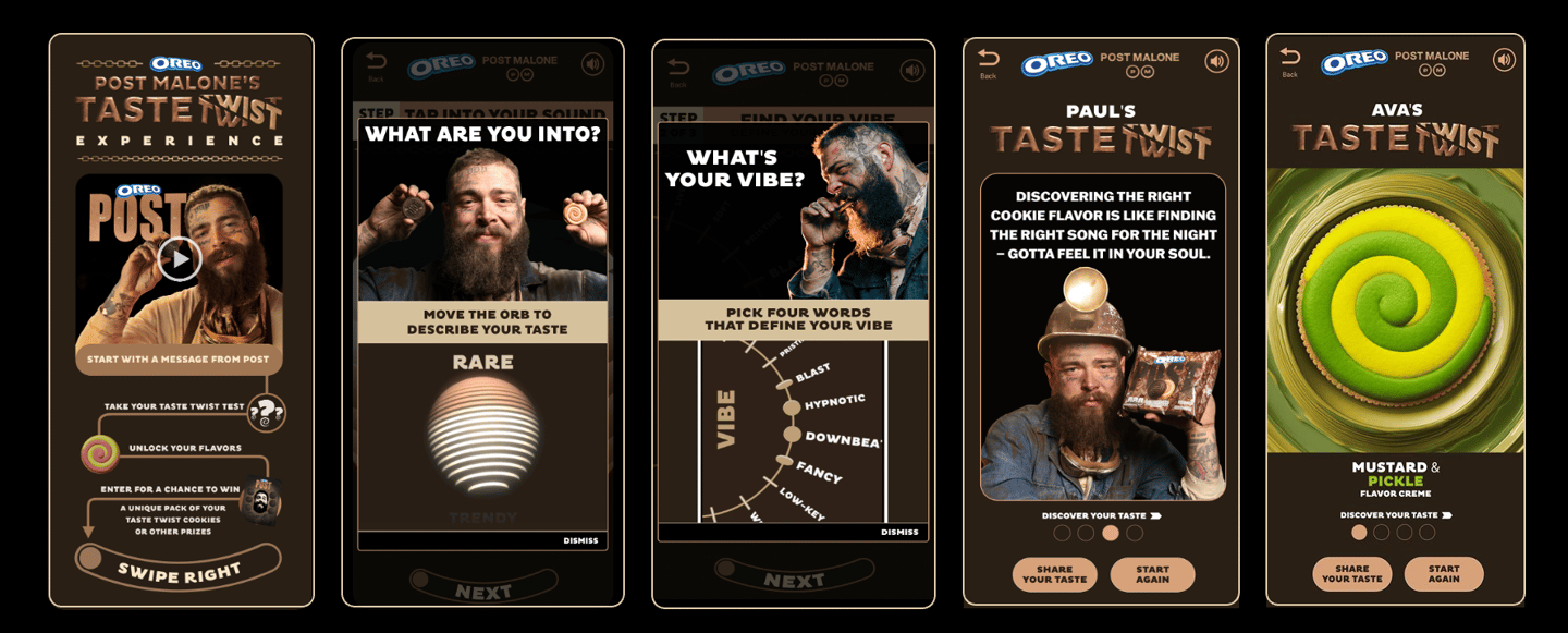 oreo x post malone x snapchat