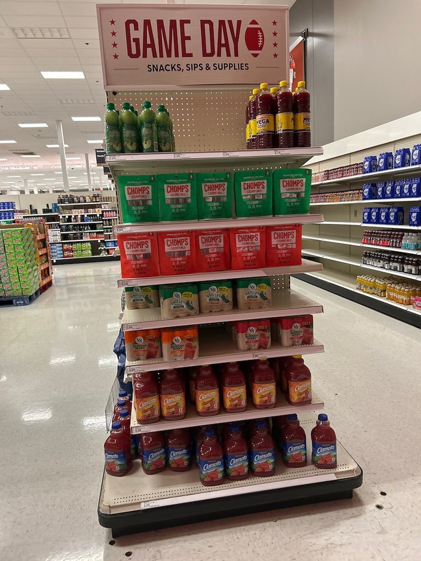Target 'Game Day' Endcap