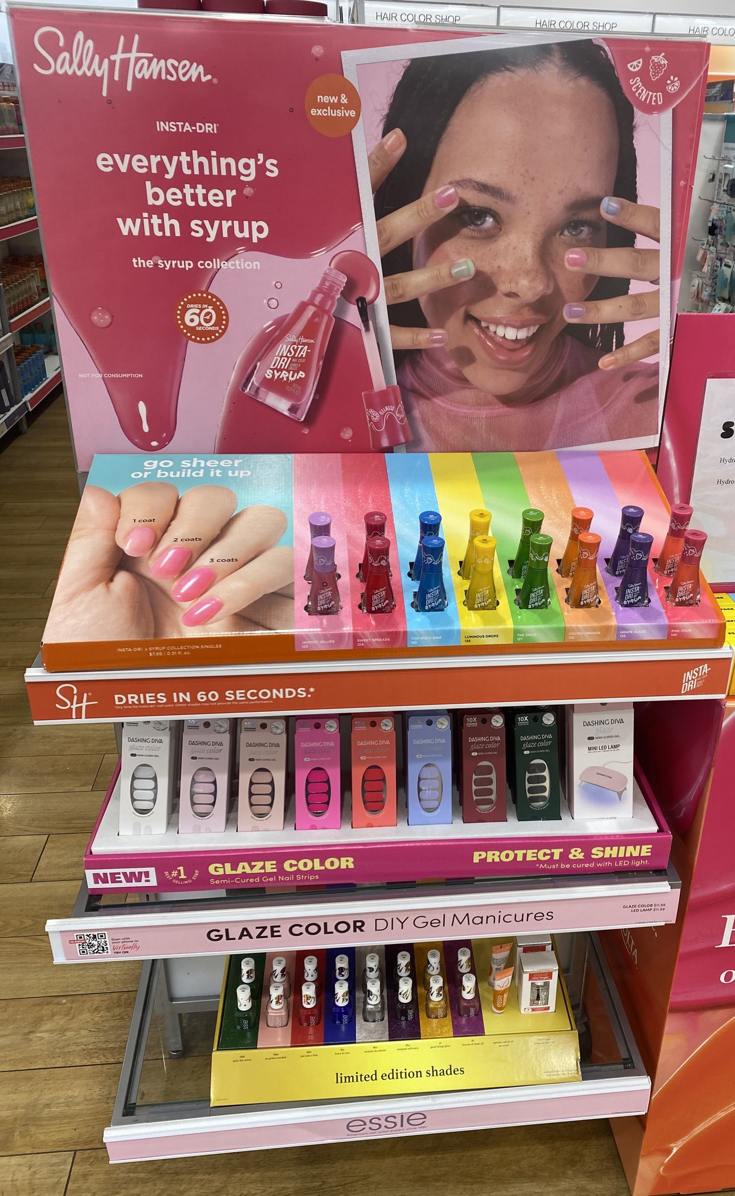 Ulta Sally Hansen 'Everything's Better With Syrup' Endcap Display