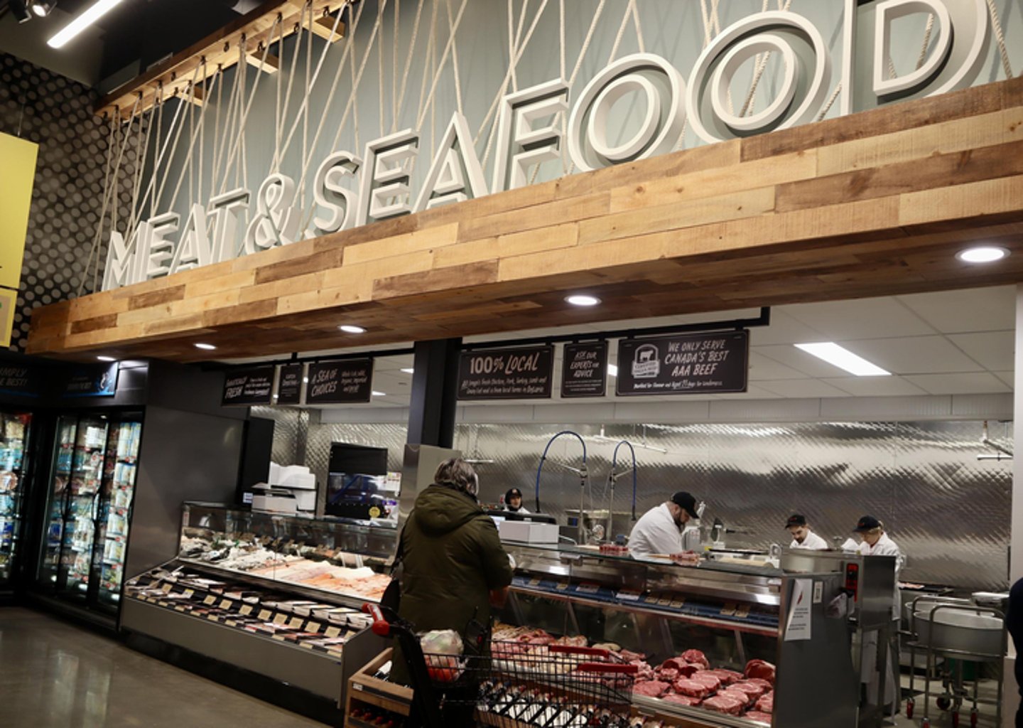 meat and seafood department