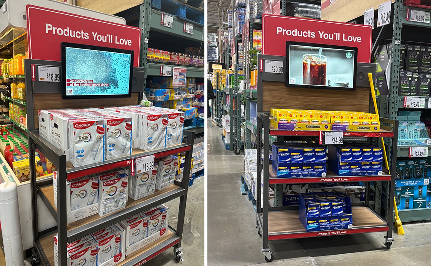 BJ's digital in-store screen